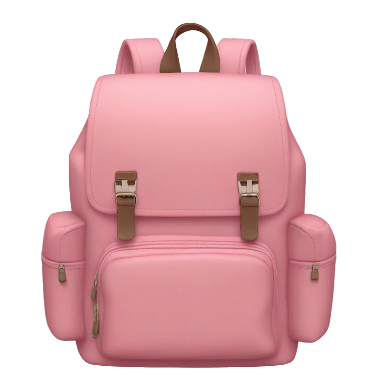 backpack soft pink color  emoji