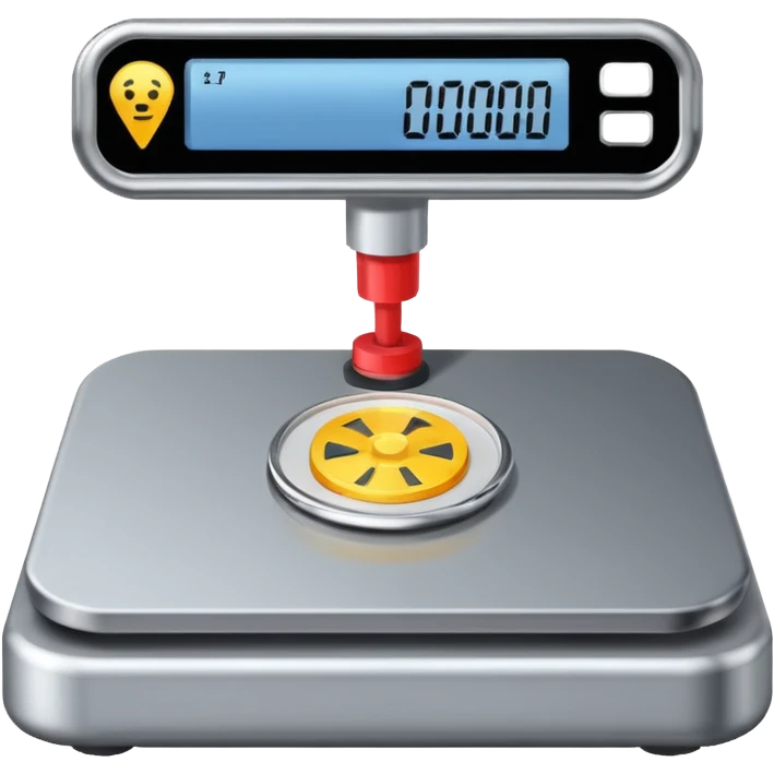 a grey weighing machine emoji
