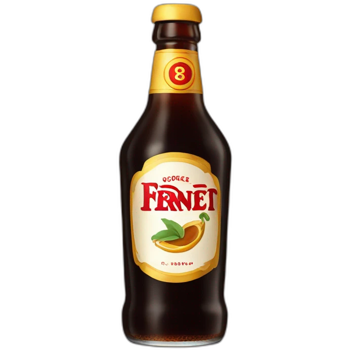 Fernet with coke in a viajero emoji