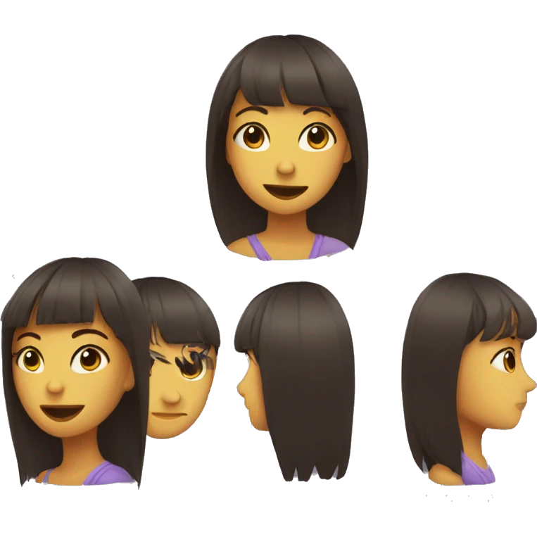 😈 with bangs emoji
