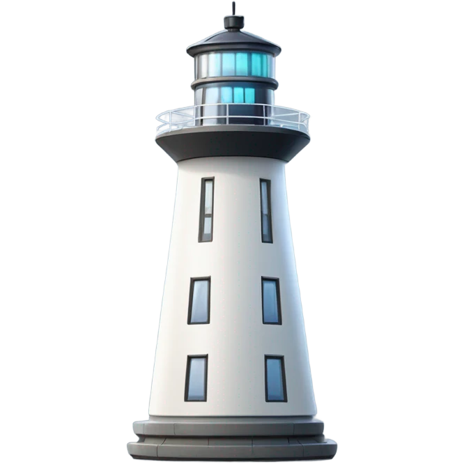 Electric lighthouse emoji