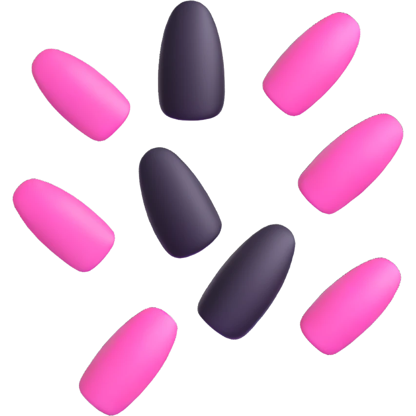 pink gothic nails emoji