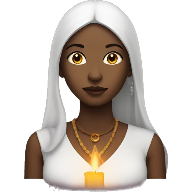 Woman who is spiritual and make a witch ritual  emoji
