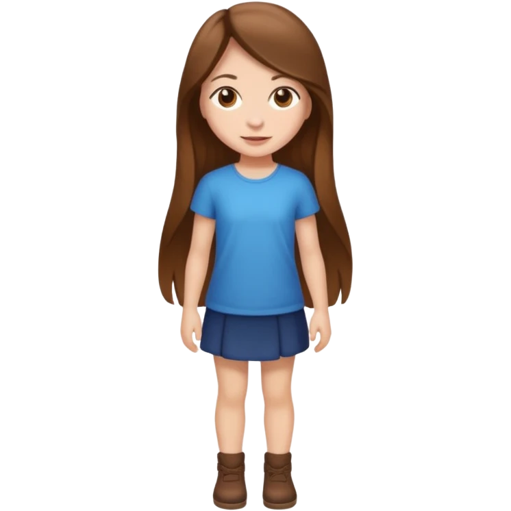 High resolution of ful body girl emoji