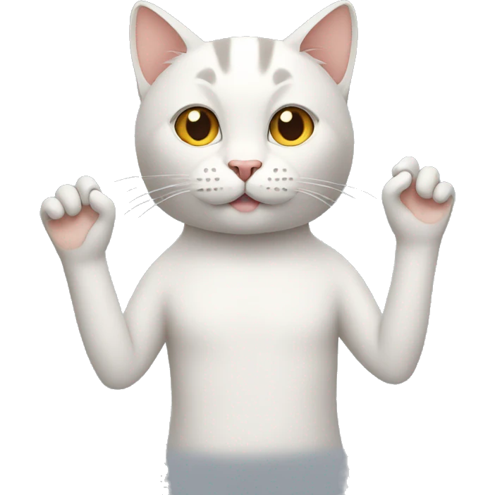 cat with human hands emoji