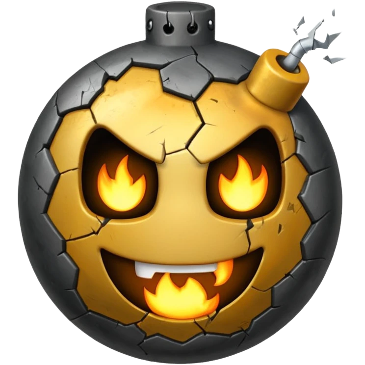 Bomb face emoji