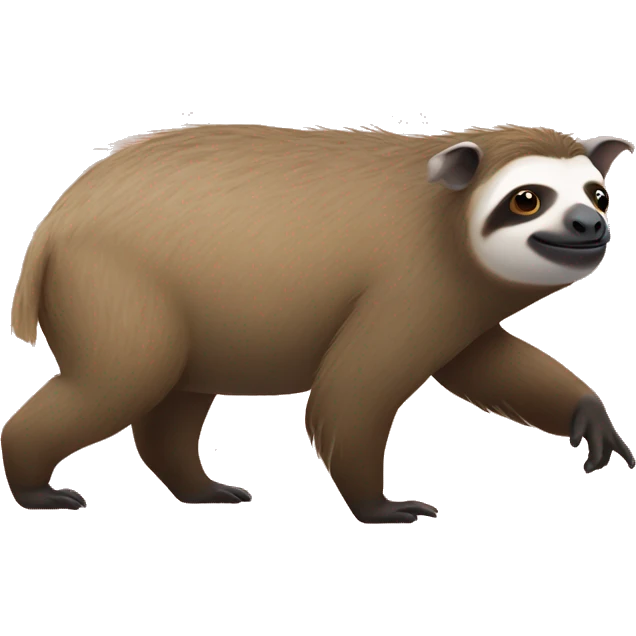 sloth rinding a warthog emoji