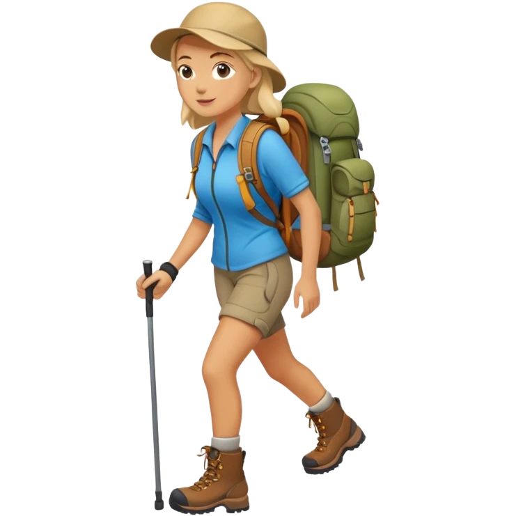 womanHiking emoji