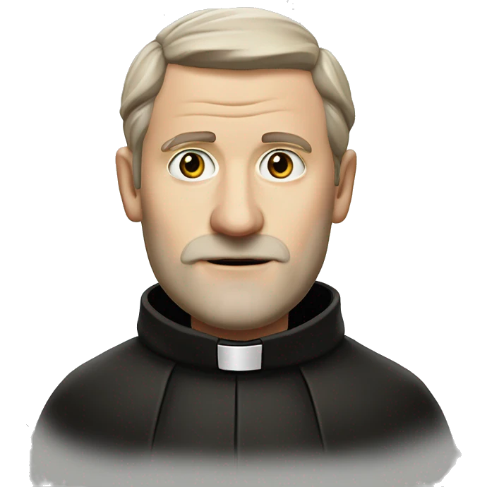 Fr Dougal Maguire in priest outfit, from Fr Ted TV show emoji