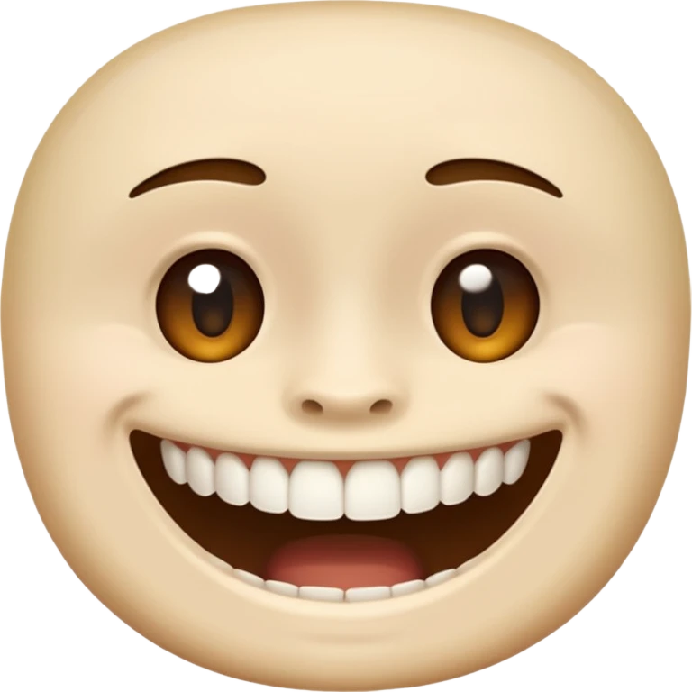 Face with only bottom teeth showing  emoji