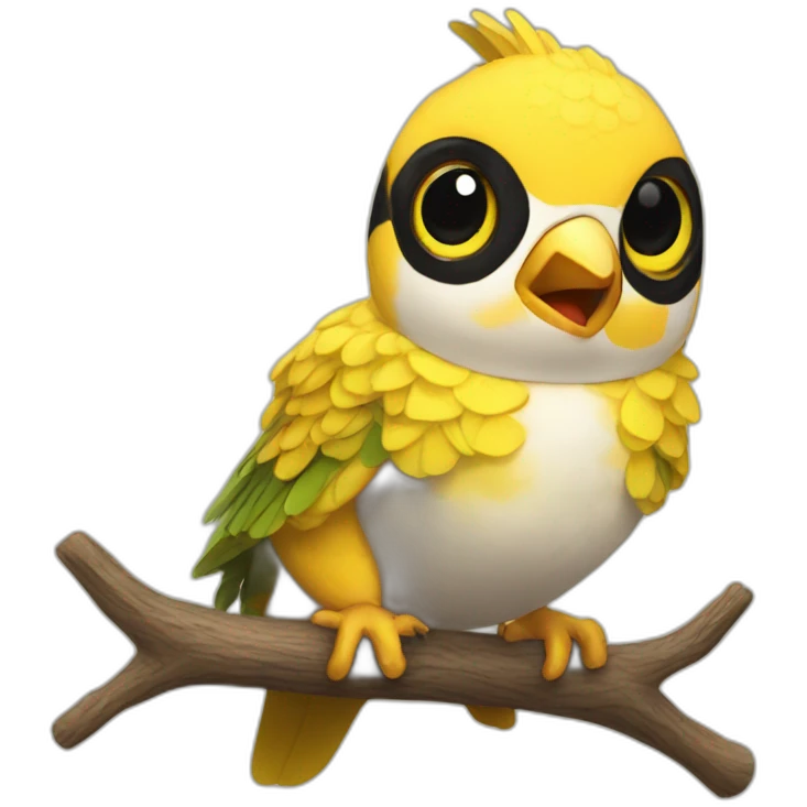 Perch New Year emoji