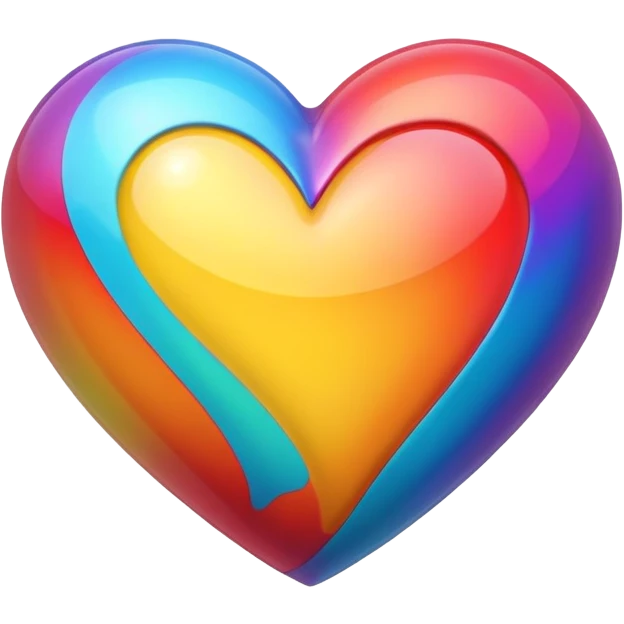 Cœur multicolore  emoji