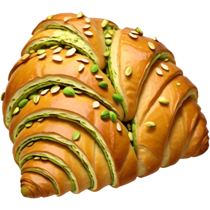 pistachio croissant emoji