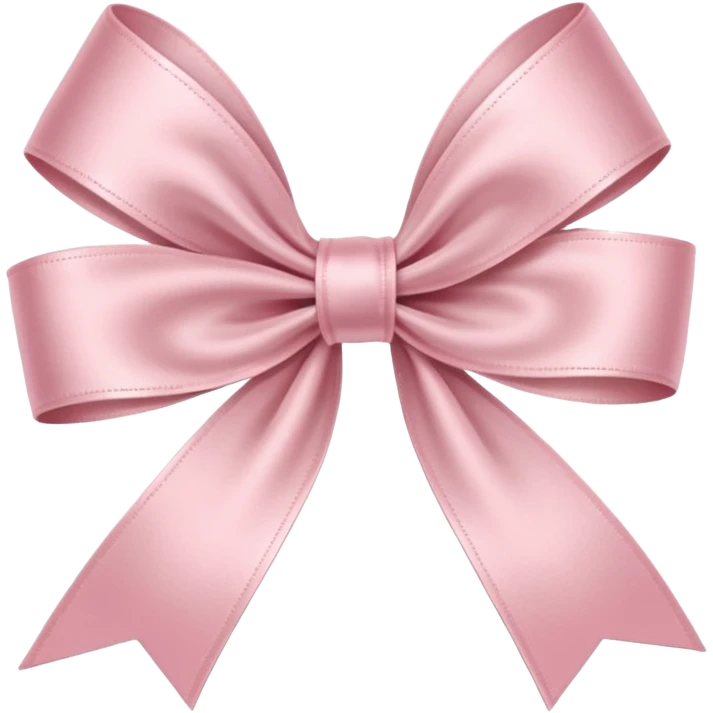 light pink ribbon emoji