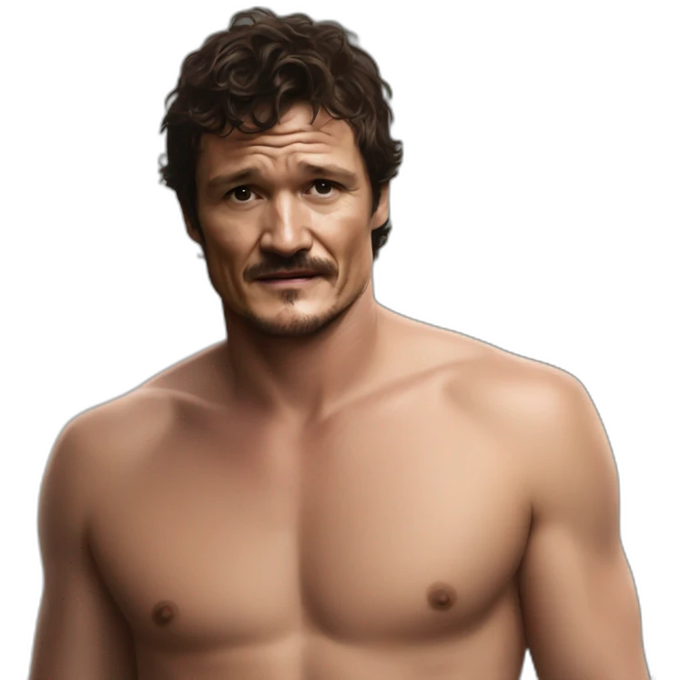 Pedro pascal Without a shirt emoji