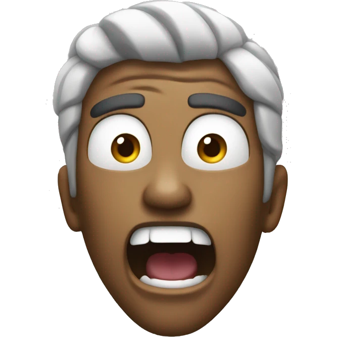 Person yelling tsunami  emoji
