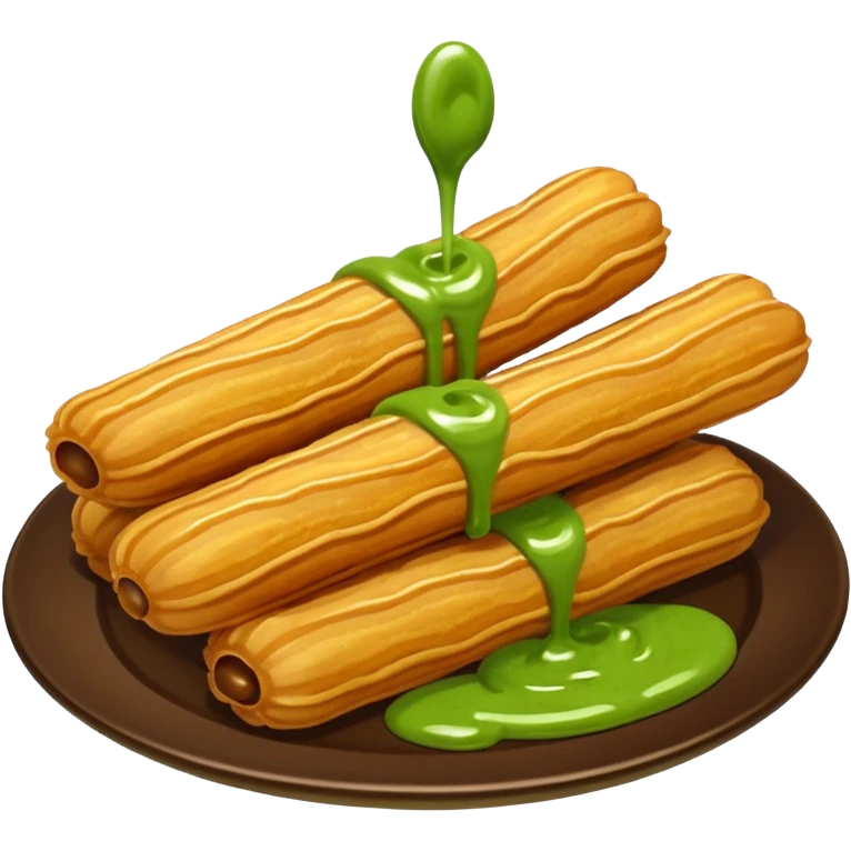 churros and matcha sauce emoji