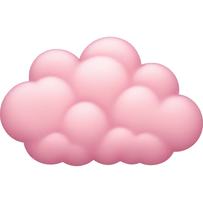pastel pink cloud emoji