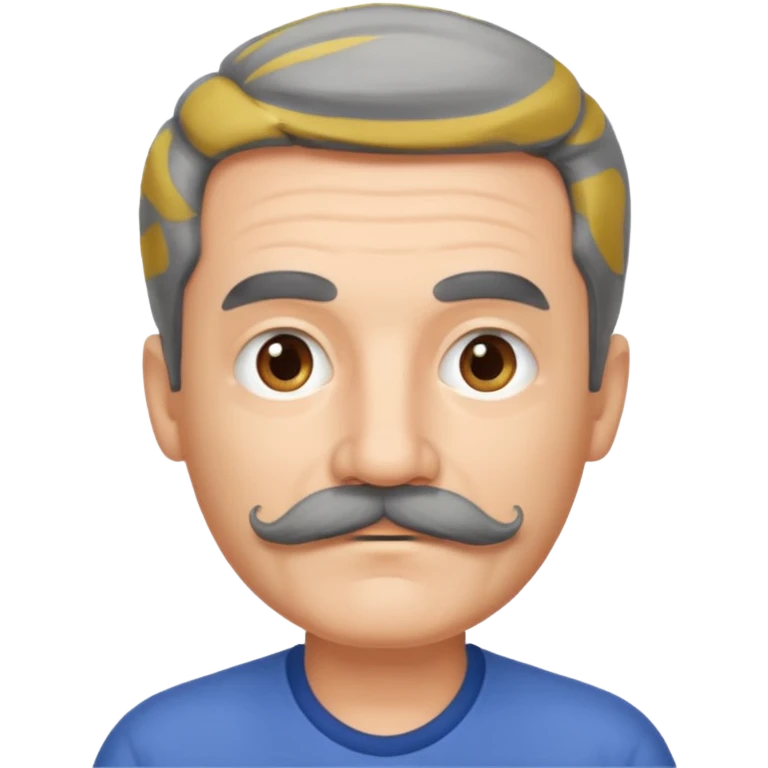 mustache young aged man,Big black mustache. emoji