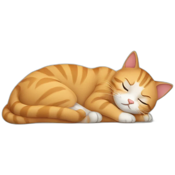 cat sleeping emoji