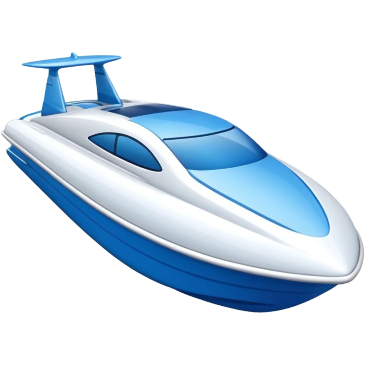 Create a realistic speedboat emoji