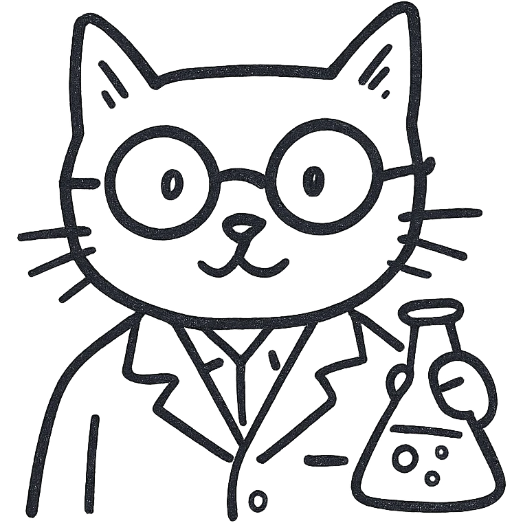 cat scientist emoji