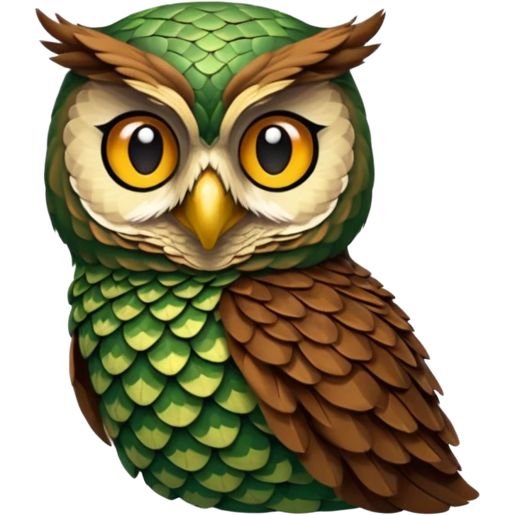 gufo e serpente emoji