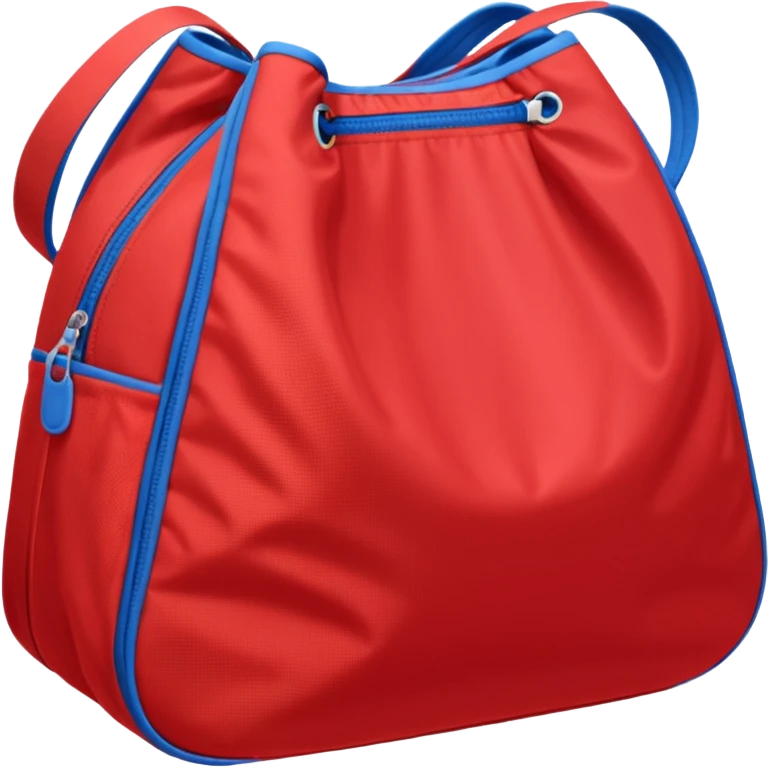 sac de sport rouge sans motif emoji
