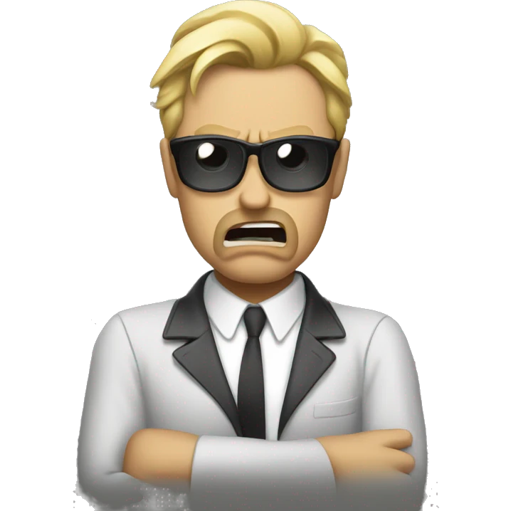 Angry Record Label manager emoji