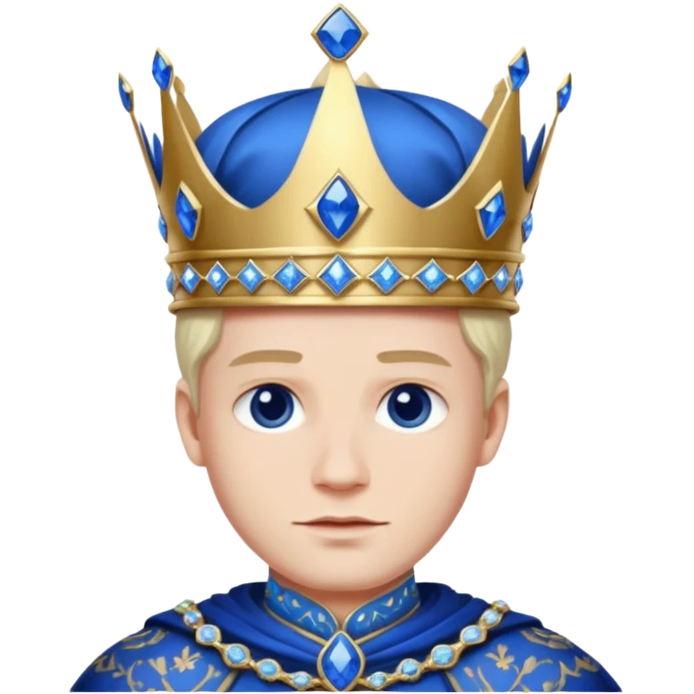 Sapphire king emoji