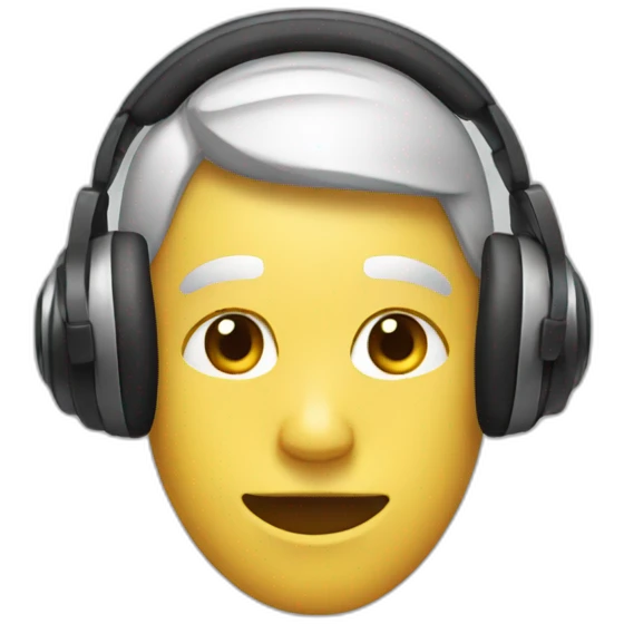 That has a headphones on head emoji