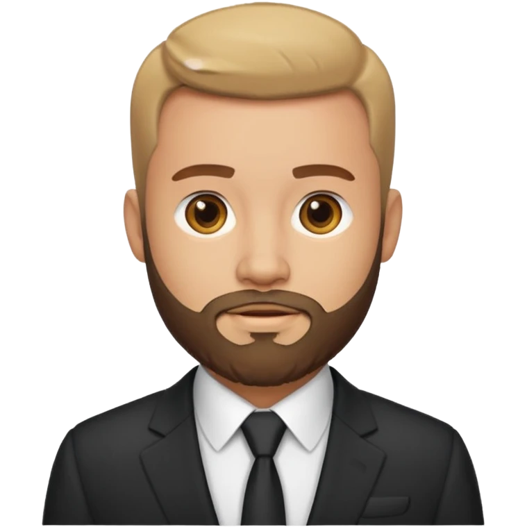 man in suit with beard emoji