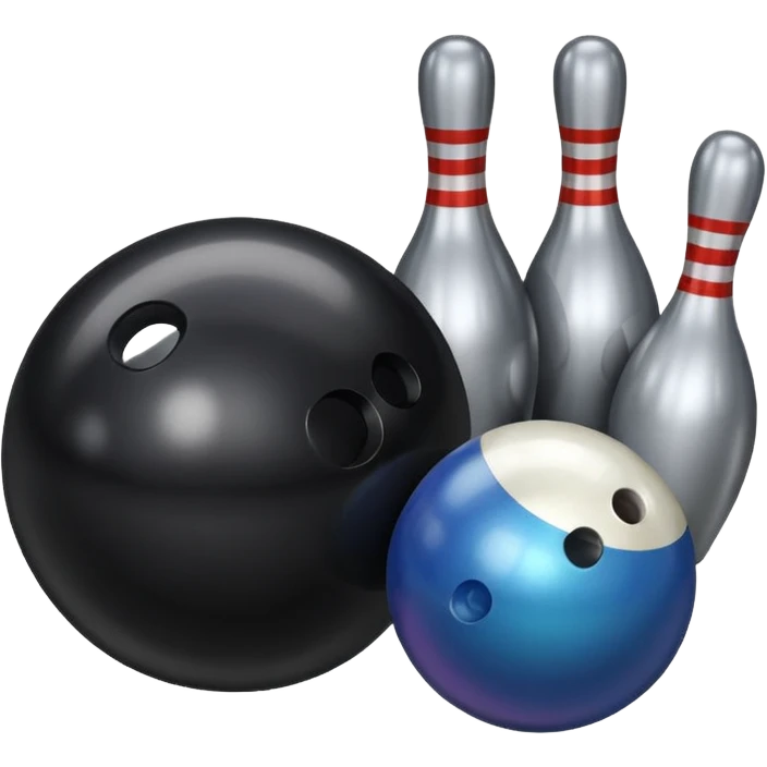 800 with a bowling ball beside it emoji