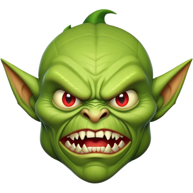green angry goblin emoji