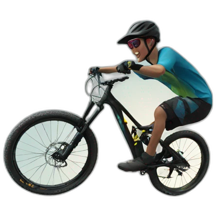 boy doing a gap jump on a trek marlin 7 mountain bike emoji