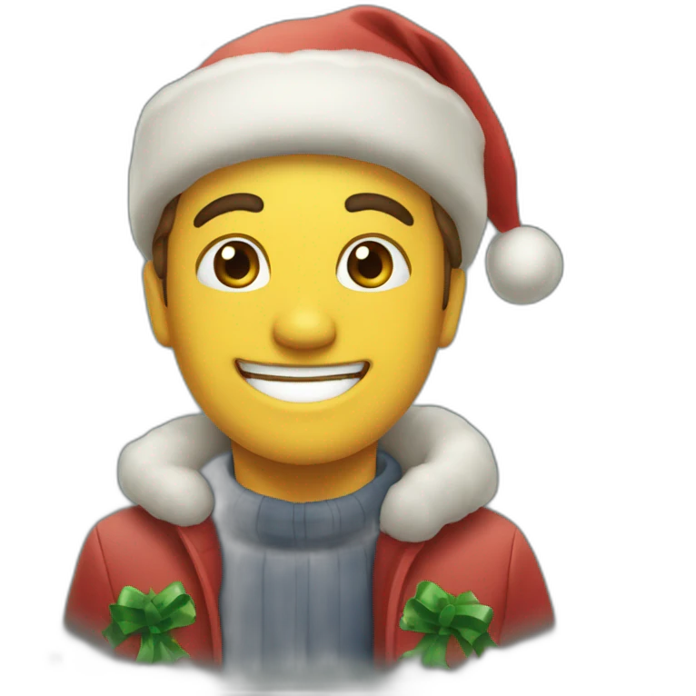happy christmas emoji