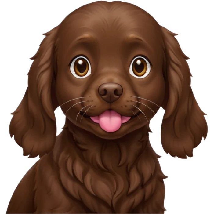 Boykin spaniel blowing kiss  emoji
