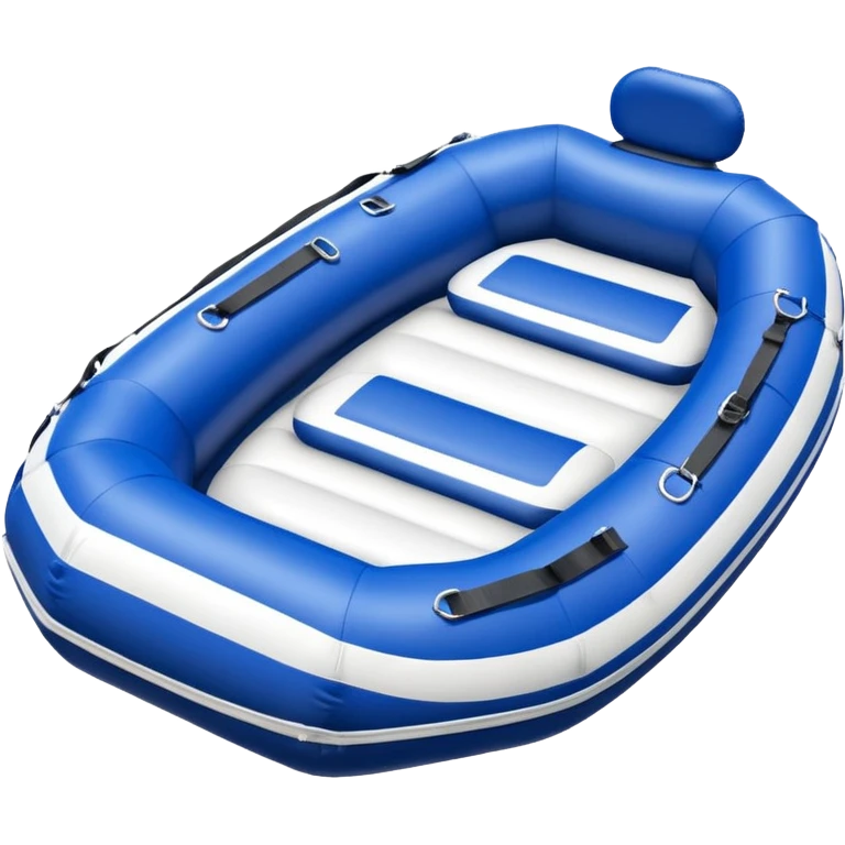 round inflatable boat with several seats with backrests around the perimeter emoji