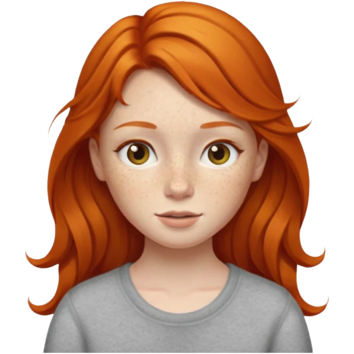 Ginger girl emoji