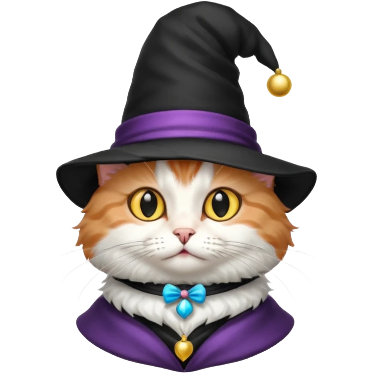 mèo đội nón ảo thuật emoji