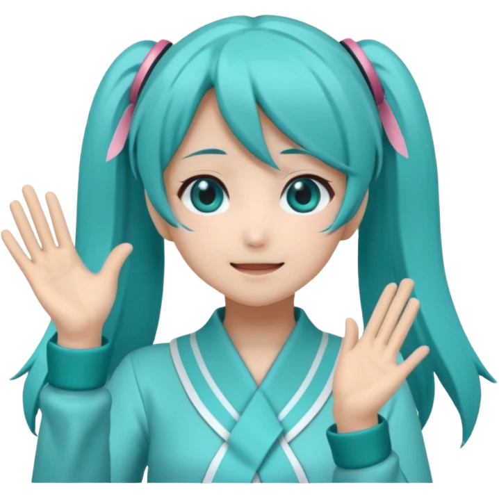 Hatsune Miku Clapping emoji