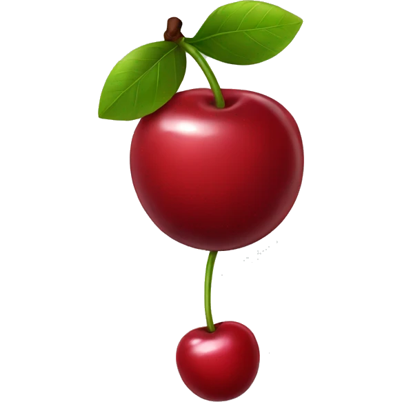 Cherries with bow emoji
