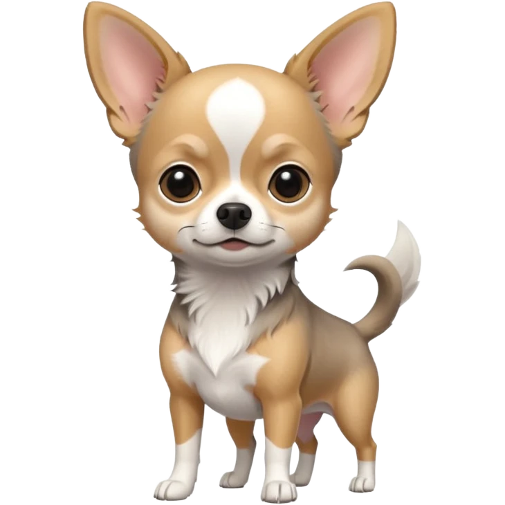 Grey-white Chihu dog emoji