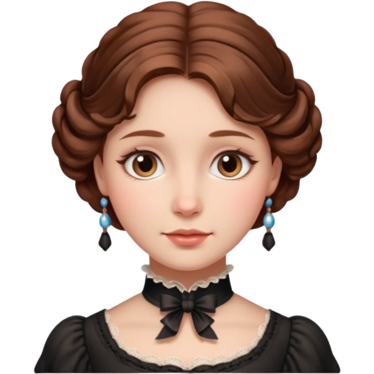 victorian lady face emoji