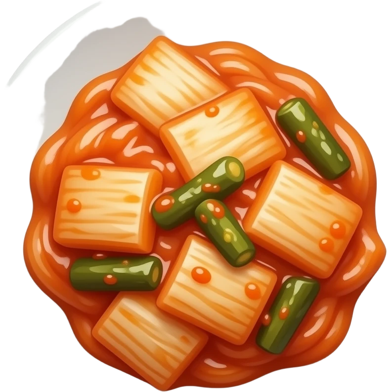 kimchi on dish emoji