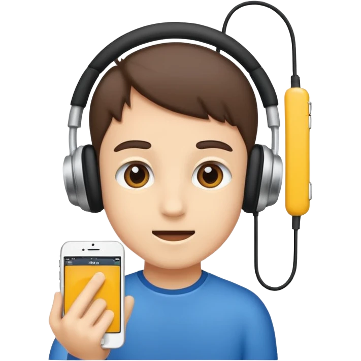 kids with earpod emoji