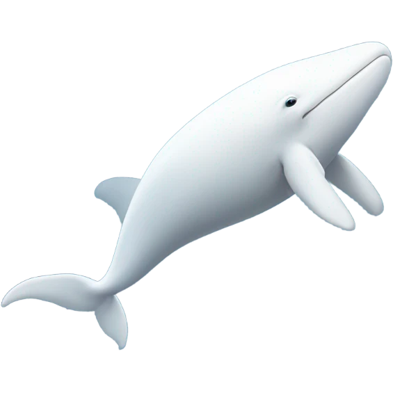 white whale , underside emoji