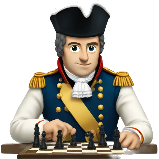Napoleon playing chess emoji