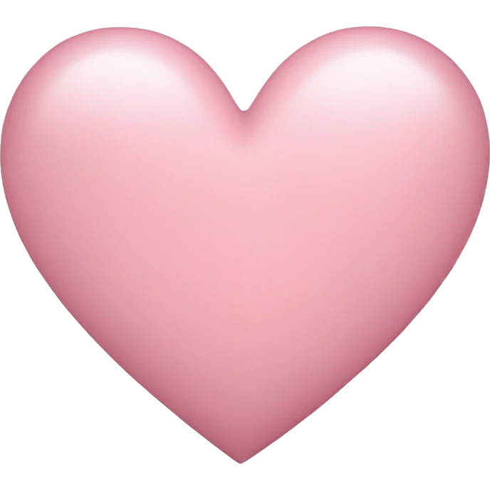 a light pink heart emoji