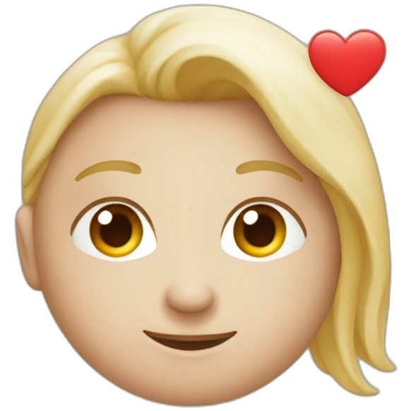 un cœur avec la lettre S emoji